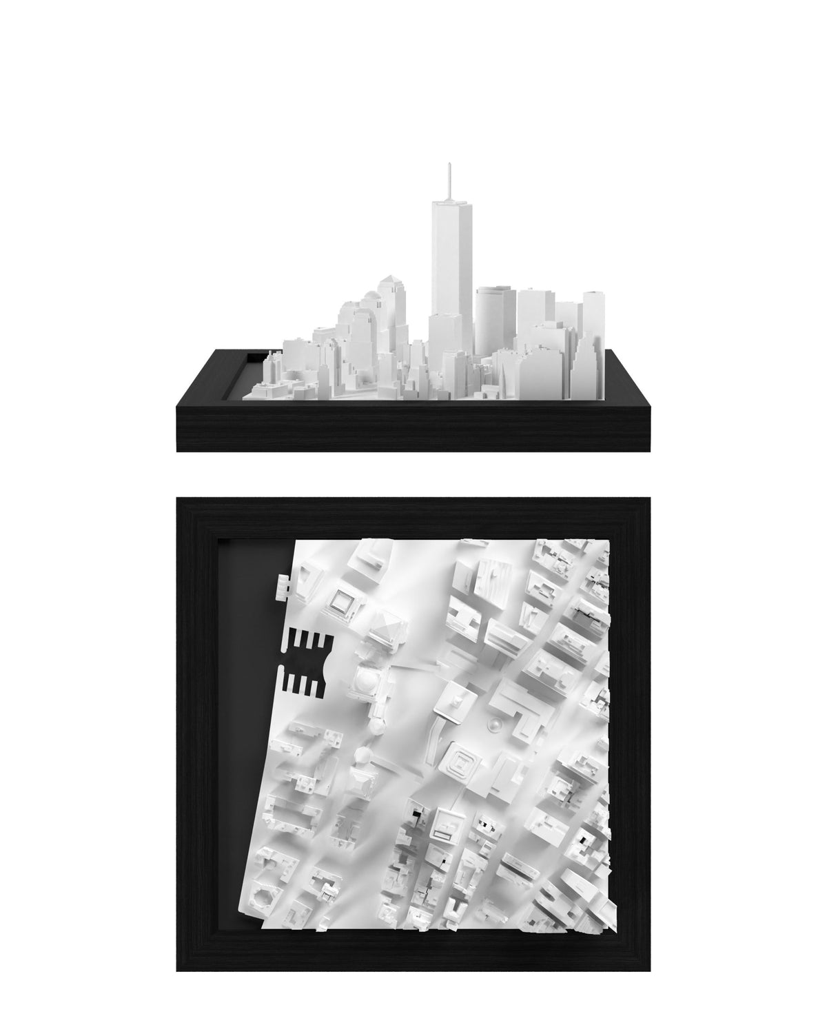New York - Twin Towers CUBE 3D city model - CITYFRAMES