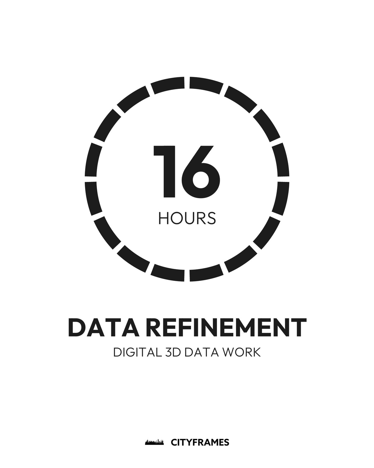 Digital 3D Data Work: data refinement, 16 hours - CITYFRAMES